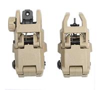 SUNRIS Tactical M4 AR15 AR-15 Front and Rear Folding Sight flip up Rapid Transition Backup Sight for Picatinny Rail