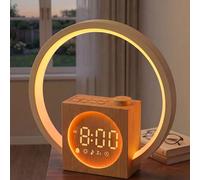 Sunrise Alarm Clock, Wake Up Light with 25 Soothing Sounds, Gradual 10-60 Min Sun Simulation, 12 Color Modes, 20 Brightness Levels, Time Display 5 Brightness, Sleep Timer, Ideal for Bedside, Bedroom