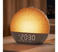 Sunrise Alarm Clock with Wake Up Light,White Noise Machine with 30 Soothing Sounds,Dimmer Digital Alarm Clock Bedside Night Light 17 Colors,20 Brightness Levels,Sleep Timer for Bedroom Bedside