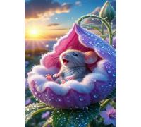 Sunrise Animals Flowers 100 Piece Jigsaw Puzzle for Adults, Creativity, Challenging and Difficult Puzzle, Brain Teaser Puzzles for Adults 100 Pieces for The Whole for Women, Men