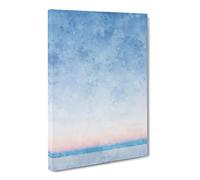 Sunrise At Salar De Uyuni In Bolivia Painting Modern Canvas Wall Art Print Ready to Hang, Framed Picture for Living Room Bedroom Home Office Décor, 20x14 Inch (50x35 cm)