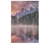 Sunrise at The Lake Jigsaw Puzzles for Adults 1000 Pieces - Kids Wooden Puzzle - Recycled Board Picture 78×53cm
