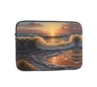 Sunrise at The Seaside Patterned Laptop Case - 12 inch Slim and Portable, Suitable for Office Travel and Commute