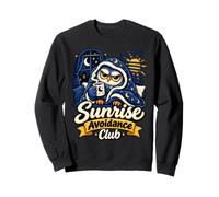 Sunrise Avoidance Club Not A Morning Person Night Owl Coffee Sweatshirt