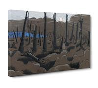 Sunrise By Paul Nash Classic Painting Canvas Wall Art Print Ready to Hang, Framed Picture for Living Room Bedroom Home Office Décor, 30x20 Inch (76x50 cm)