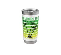 Sunrise California Palm Trees Retro Sunset Stainless Steel Insulated Tumbler