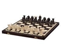 Sunrise Chess &; Game | Royal Chess | Large | Traditional Design | Handmade | Wood | Durable | Comfortable Feel | Perfectly Balanced | Cassette with Compartments