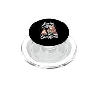 Sunrise Coffee & Campfires Camper Dog PopSockets PopGrip for MagSafe