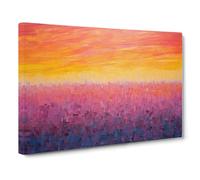 Sunrise Colour Field Canvas Print | Gallery Wrapped 30mm Frame Wall Art | 30x20 inches | Ready to Hang | Modern Landscape Picture | Living Room Bedroom Lounge Office