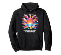 Sunrise Cruise Pop Art Ships Design Pullover Hoodie