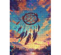 Sunrise Dreamcatcher Jigsaw Puzzle 6000 Piece, Puzzles for Adults 6000, The Impossible Challenge, Jigsaw Puzzle Games Classic Educational, Wooden Puzzles, for Home Wall Decoration Gift FNKL1-859