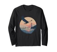 Sunrise Eagle with Bridge Costume for Boys and Girls Long Sleeve T-Shirt