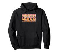 Sunrise Hiker Up Before Dawn Mountain Summit Golden Hour Pullover Hoodie