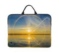 Sunrise Horizon 14 Inch Printed Laptop Sleeve, 600d Oxford-Cloth Shockproof Laptop Case With Thickened Pearl Cotton,Waterproof Portable Laptop Handbag Cover