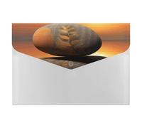 Sunrise Landscape Zen Stone File Folder 6-Pocket, Waterproof Accordion File Organizer with Snap Closure, Expanding Document Holder for Office, Home