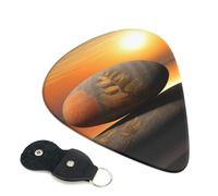 Sunrise Landscape Zen Stone Guitar Pickfor Pickups For Acoustic Electric Guitar Bass Ukulele