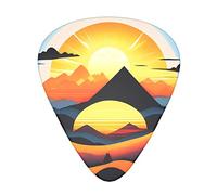 Sunrise Mountain Guitar Plectrums Classical Triangle Bass Acoustic And Electric Guitar Plectrums For Guitarists 12 Pieces