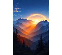 Sunrise Mountain Jungle 2000 Piece Jigsaw Puzzles for Adults, Challenging and Brainteasing, Difficult Puzzles, Puzzle 2000 Pieces
