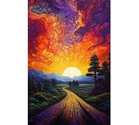 Sunrise Mountain Jungles Jigsaw Puzzles for Adults 500 Pieces Educational Toys Challenging Game 500 Piece Puzzles for Adults for The Whole for Women Gifts for Men