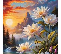 Sunrise Mountain Peak 300 Piece Jigsaw Puzzles for Adults 35x35cm, adult jigsaw puzzles 300 Pieces, Challenging&Brainteasing Puzzle Family Games, Beautiful Decoration puzzle