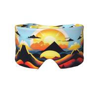 Sunrise Mountain Printed Sleep Eye and Ear Masks (26.8Ã-4.3 inches) Suitable for Travel, Yoga, Deep Rest Indoor and Outdoor