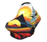 Sunrise Mountain Versatile full-print Stroller Chair Cover/Nursing Cover, specially designed for your baby