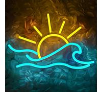 Sunrise Neon Light Sign for Wall Decor Dimmable Ocean Wave LED Neon Sign