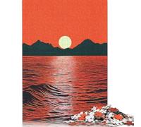 Sunrise Ocean Vintage Puzzle Fun Activity for at Home Premium Cardboard Jigsaw Puzzle for Adults Teen 1000pcs (26x38cm)