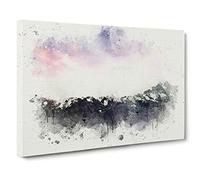 Sunrise Over Aoraki Mount Cook Canvas Print | Gallery Wrapped 30mm Frame Wall Art | 24x16 inches | Ready to Hang | Abstract Landscape Picture | Living Room Bedroom Lounge Office