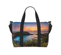 Sunrise Over Hanauma Bay Oahu Hawaii Print Gym Bag for Women, Weekender Overnight Bag,Personal Item Bag, Shoulder Bag for Women Men,One Size