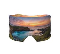 Sunrise Over Hanauma Bay Oahu Hawaii Print Sleep Eye and Ear Muffs Mask - Soft & Breathable, Ideal for Travel, Meditation, and Nighttime Use