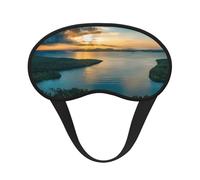 Sunrise Over Hanauma Bay Oahu Hawaii Print Sleep Eye Mask Light Blocking Soft and Comfortable Night Eye Blinder for Women Men for Sleeping Travel Night Shift