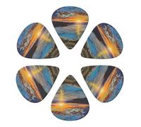 Sunrise Over Hanauma Bay Oahu Hawaii Printed Guitar Picks Plectrum,Guitar accessories,6pcs 0.46mm