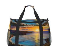 Sunrise Over Hanauma Bay Oahu Hawaii Printed Travel Duffle Bag for Men Women Weekender Travel Organizer Bag for Sport, Outdoors, Gym & Fishing