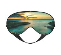 Sunrise Over Hanauma Bay Oahu Hawaii Printing All-Occasion Comfort Cover, Blocks Light Eye Mask, Ideal for Camping,Shifts,Blocks Light Well