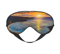 Sunrise Over Hanauma Bay Oahu Hawaii Printing Sleep Mask for Women Men Double-Sided Print Soft Silk Eye Masks Eye Sleep Shade Cover