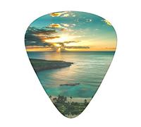 Sunrise Over Hawaii Unique Guitar Picks With Clear Prints And Multiple Thicknesses