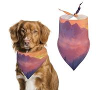 Sunrise Over Snow Mountains Pet Bandana Dogs Triangle Scarf Cats Handkerchief Puppy Costume