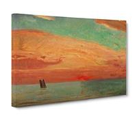 Sunrise Over The Eastern Sea by Fujishima Takeji Canvas Print 30x20 Inch
