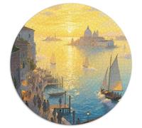 Sunrise over The Sea in Venice Jigsaw Puzzles Puzzles for Adults Kids. 1000 Piece View Great Gifts Challenge Toy Educational Game Home Decoration for Adults& Kids Age 14 Years Up 1000pcs (67.5x67.5cm)