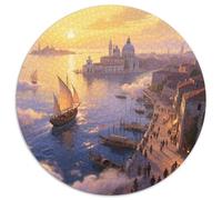 Sunrise over The Sea in Venice Jigsaw Puzzles Puzzles for Adults Kids. 1000 Piece View Great Gifts Challenge Toy Educational Games Home Decoration for Adults& Kids Age 14 Years Up 1000pcs (67.5x67.5cm