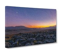 Sunrise Over The Yorkshire Dales Canvas Print | Gallery Wrapped 30mm Frame Wall Art | 20x14 inches | Ready to Hang | Modern Landscape Picture | Living Room Bedroom Lounge Office