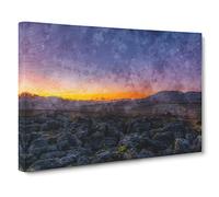 Sunrise Over the Yorkshire Dales Canvas Print | Gallery Wrapped 30mm Frame Wall Art | 30x20 inches | Ready to Hang | Modern Landscape Picture | Living Room Bedroom Lounge Office