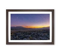 Sunrise Over The Yorkshire Dales Framed Print | A2 Walnut Framed Wall Art | Ready to Hang | Modern Landscape Picture | Living Room Bedroom Lounge Office