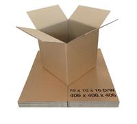 Sunrise Packaging 10 X Double Wall Cardboard Boxes 16X16X16 Inches 406X406X406mm Extra Large Storage Boxes