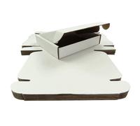 Sunrise Packaging 10 X White Postal Boxes 16.5 X 13 X 3 Inches 419 X 330 X 76 mm Single Wall Cardboard
