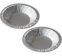 Sunrise Packaging 100 Round Foil Tart Pie Dishes 111mm X 20mm Individual Baking Trays For Tarts Pies And Pastries