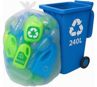 Sunrise Packaging 100 X Clear Wheelie Bin Liners 762 X 1168 X 1422mm Strong Waste And Recycling Bags