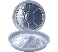 Sunrise Packaging 20 Round Aluminium Foil Trays 8 Flan Pans, Quiche, Pie Dish, Recyclable Food Trays For Baking