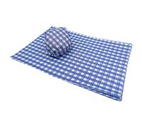 Sunrise Packaging 250 x Small Gingham Food Wrapping Paper, 200x250 mm, 32 gsm, Checkered Blue & White, Disposable Greaseproof Sheet, Basket Liner, Food Packing, Serving, Burger Wraps